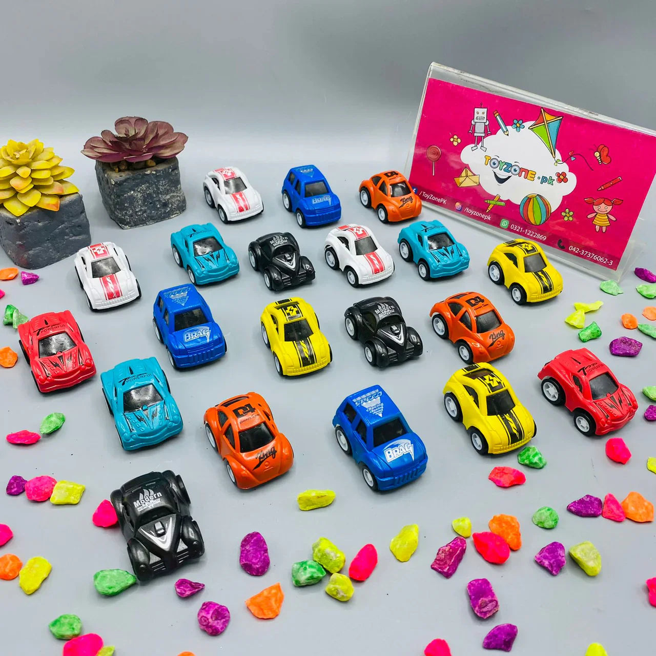 20 Pcs Super Cars Playset