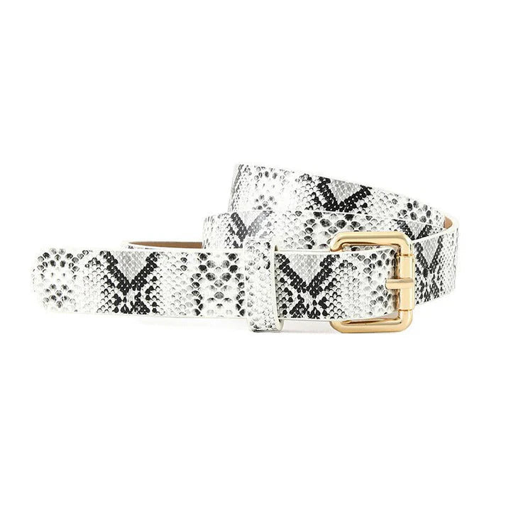 Snake pattern women's belt
