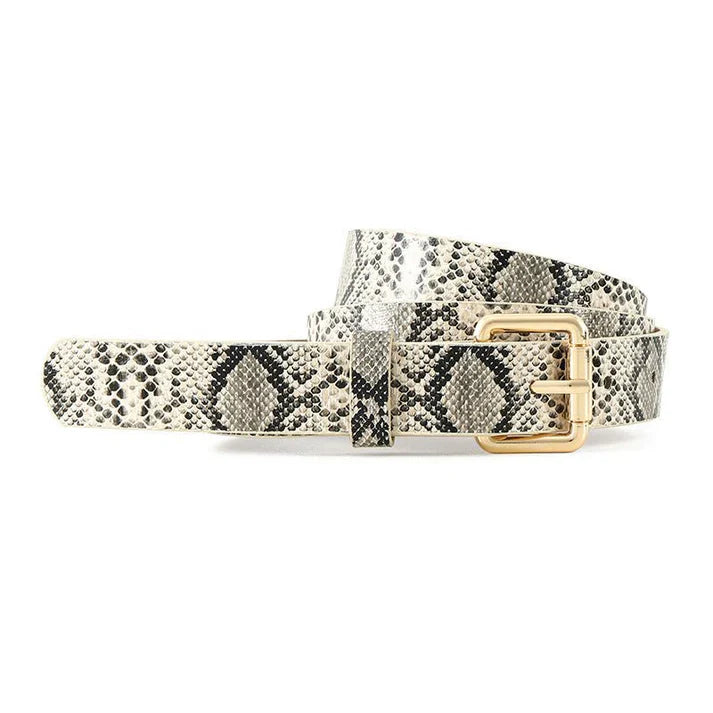 Snake pattern women's belt